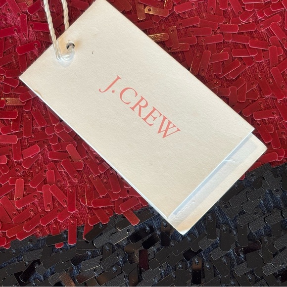 J. CREW Women’s Sleeveless‎ 100% Viscose Beaded Red & Black Blouse NWT XS - Picture 9 of 10